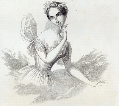 Juffrouw Lucile Grahn, uit The Illustrated London News, 8 maart 1845 door English School